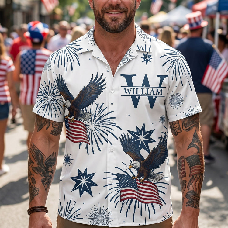 United_States_250_Anniversary_Eagle_Usa_Flag_Personalized_Hawaiian_Shirt_4
