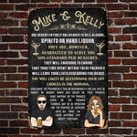Unlicensed To Sell Alcohol - Personalized Metal Sign