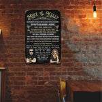 Unlicensed To Sell Alcohol - Personalized Metal Sign