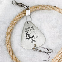 Until We Fish Again - Personalized Fishing Lure Keychain