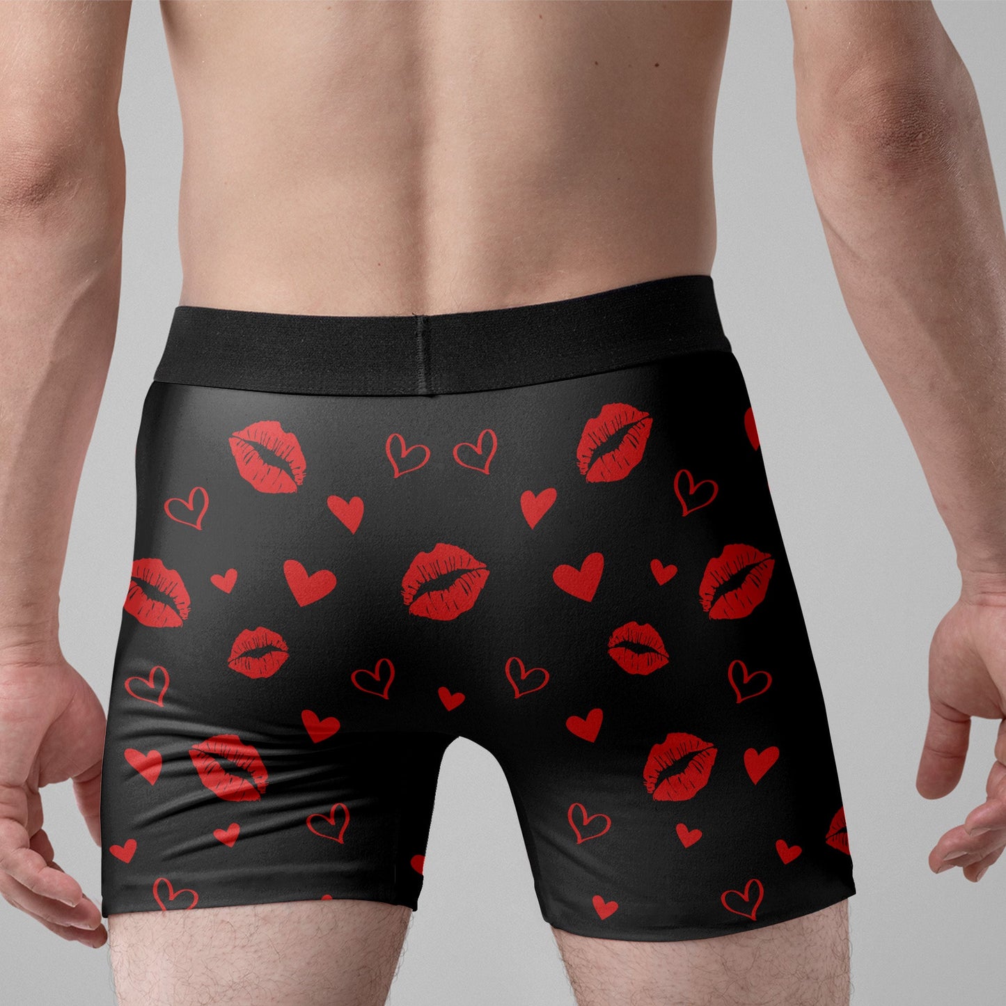 Unwrap Your Presents With Care - Personalized Photo Men's Boxer Briefs