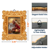 Upload Photo For Family, Siblings, Friends, Pet Lovers - Personalized Vintage Picture Frame Ornament