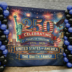 Usa 250th Anniversary Backdrop Semiquincentennial 1776-2026 - Personalized Backdrop