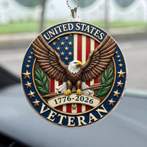 USA 250th Anniversary - Personalized Rear View Mirror Accessory