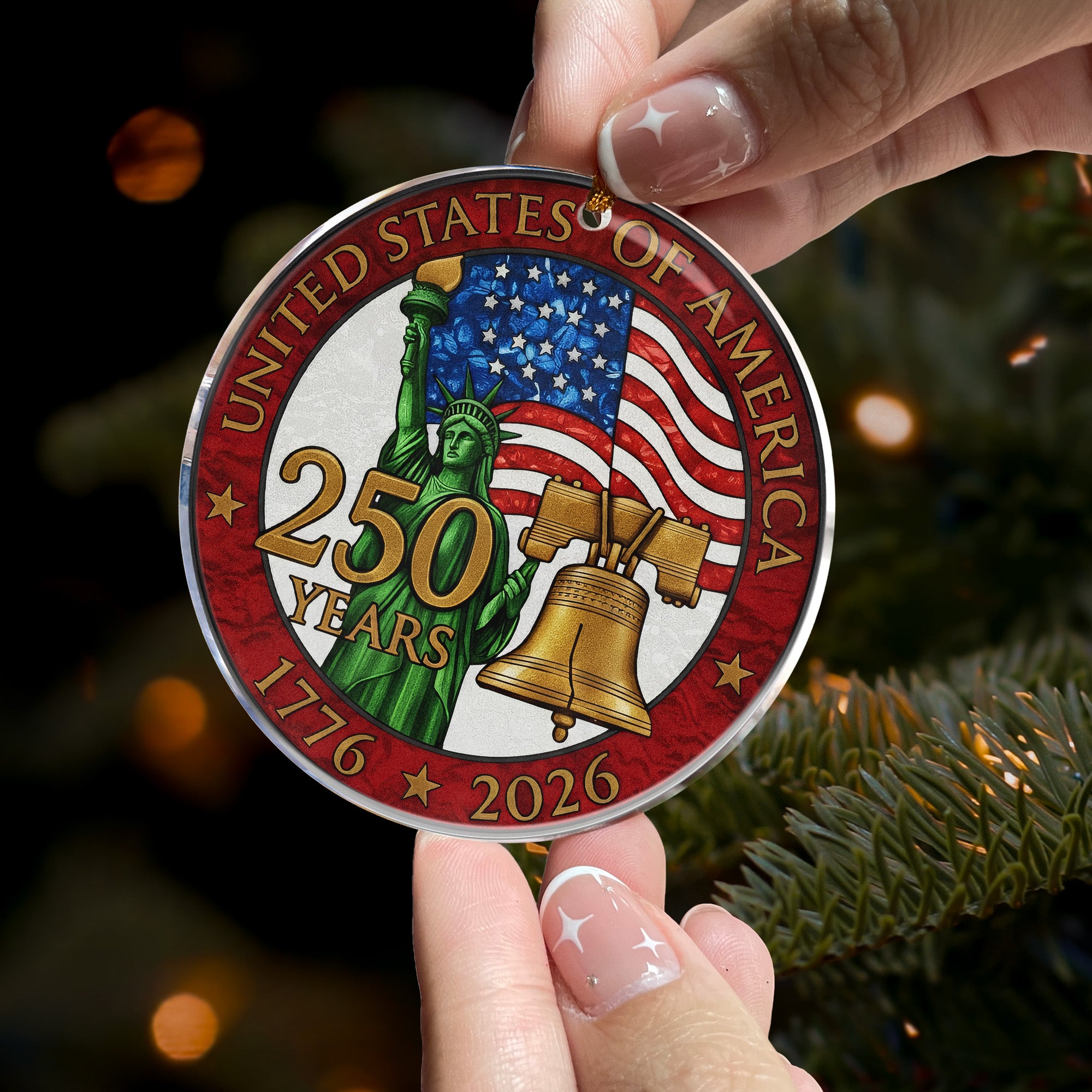 Usa 250th Anniversary - Acrylic Ornament