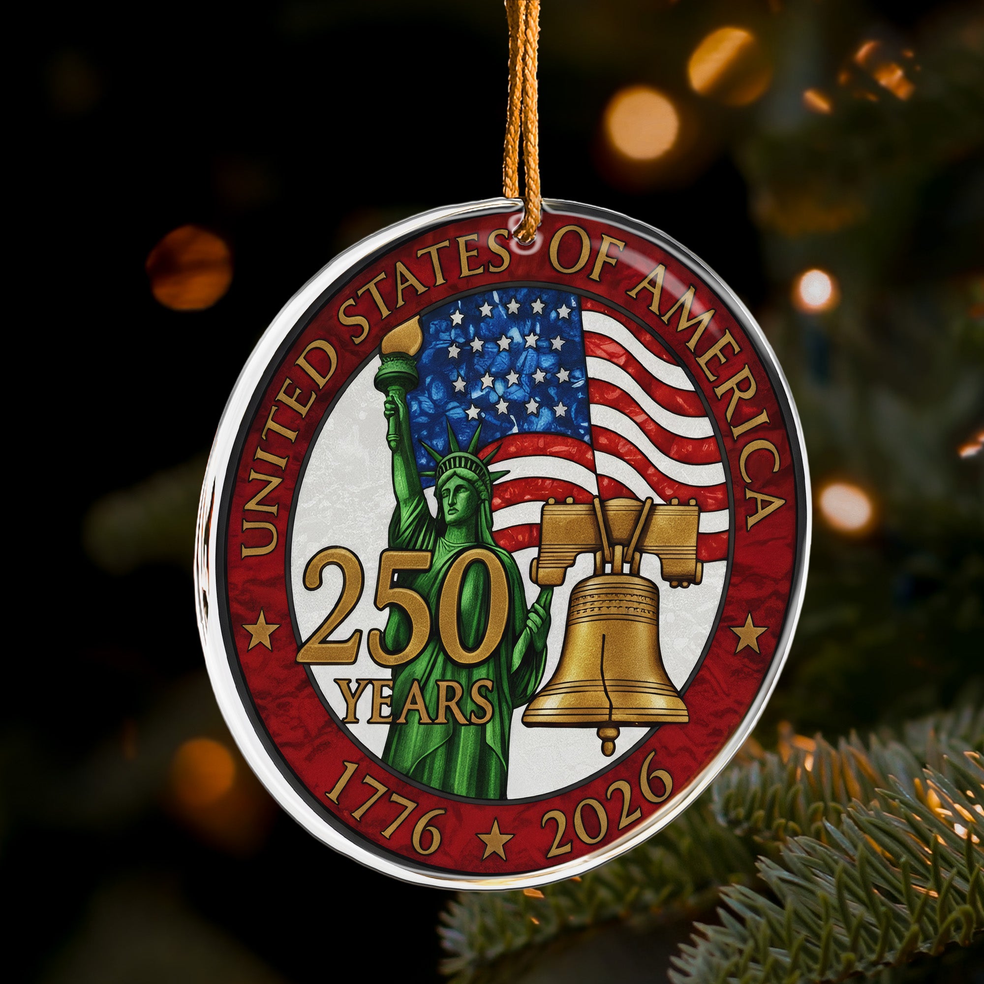 Usa 250th Anniversary - Acrylic Ornament
