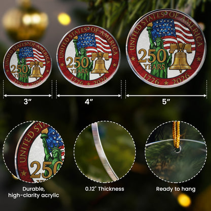 Usa 250th Anniversary - Acrylic Ornament