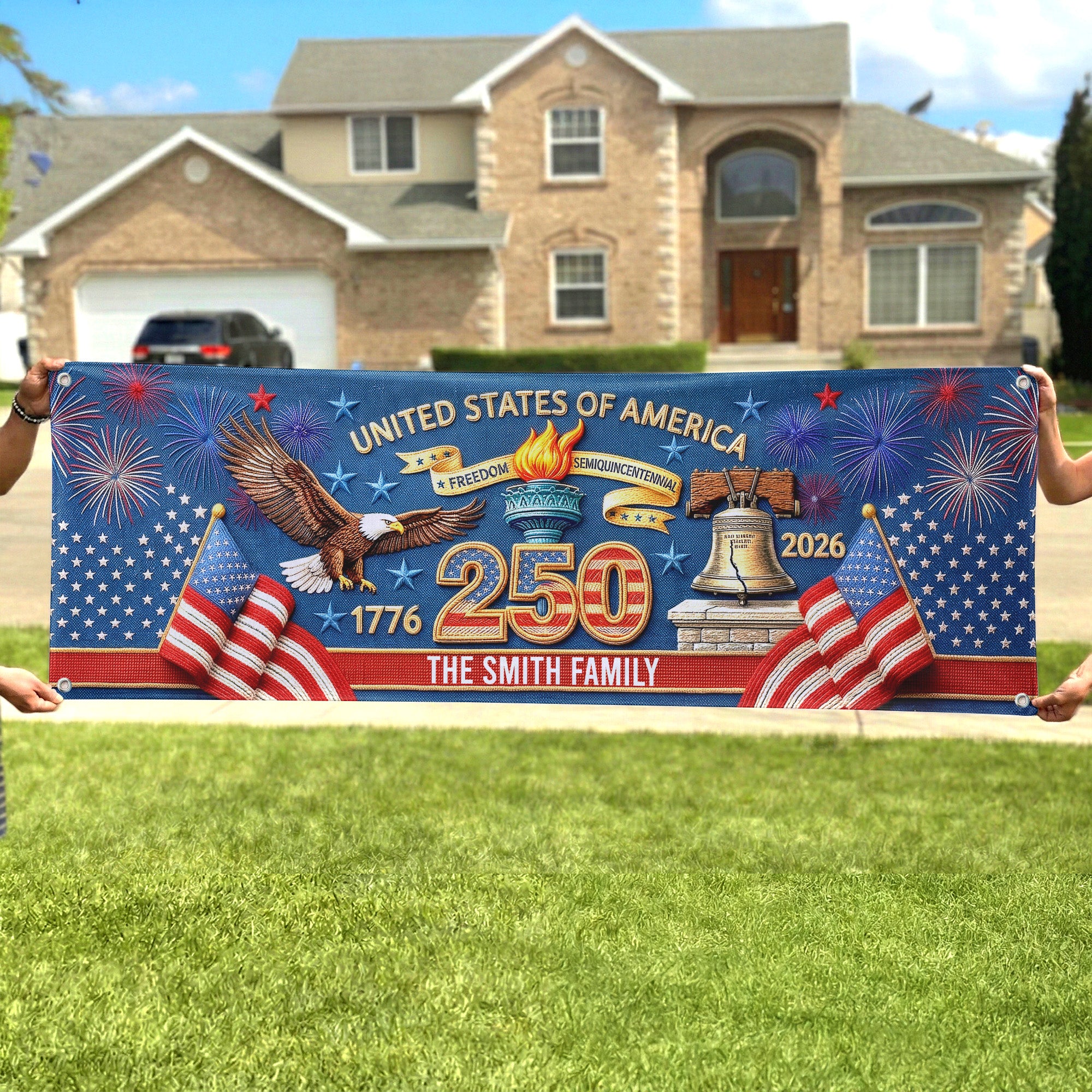 Usa-250Th-Anniversary-Faux-Pattern-Personalized-Banner-1