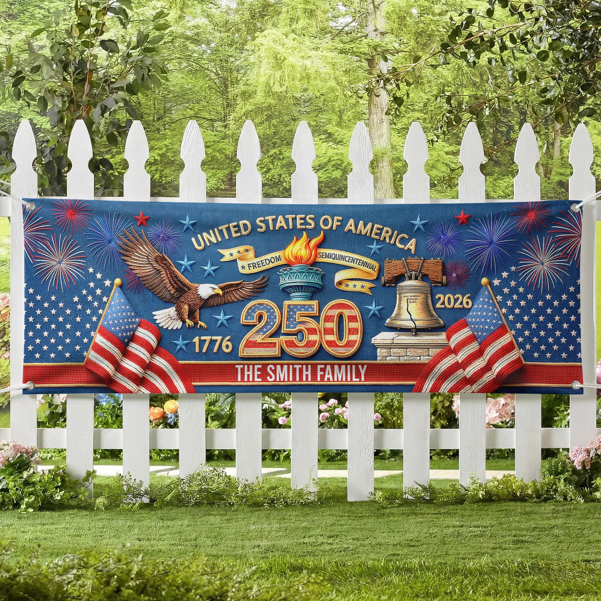 Usa-250Th-Anniversary-Faux-Pattern-Personalized-Banner-2