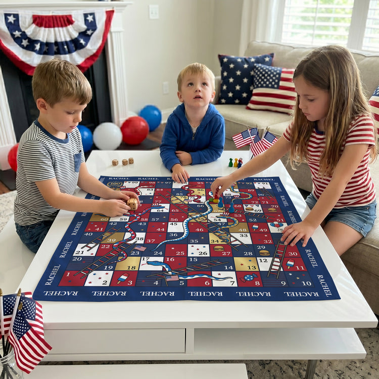Usa-250Th-Anniversary-Games-For-Kids-Personalized-Scarf-2