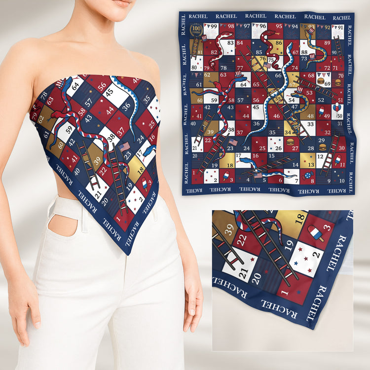 Usa-250Th-Anniversary-Games-For-Kids-Personalized-Scarf-7