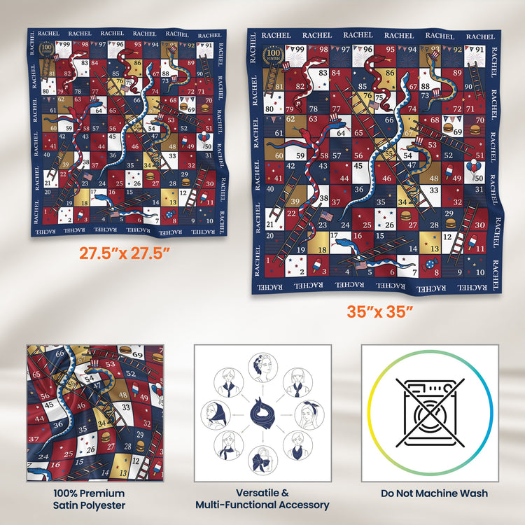 Usa-250Th-Anniversary-Games-For-Kids-Personalized-Scarf-8