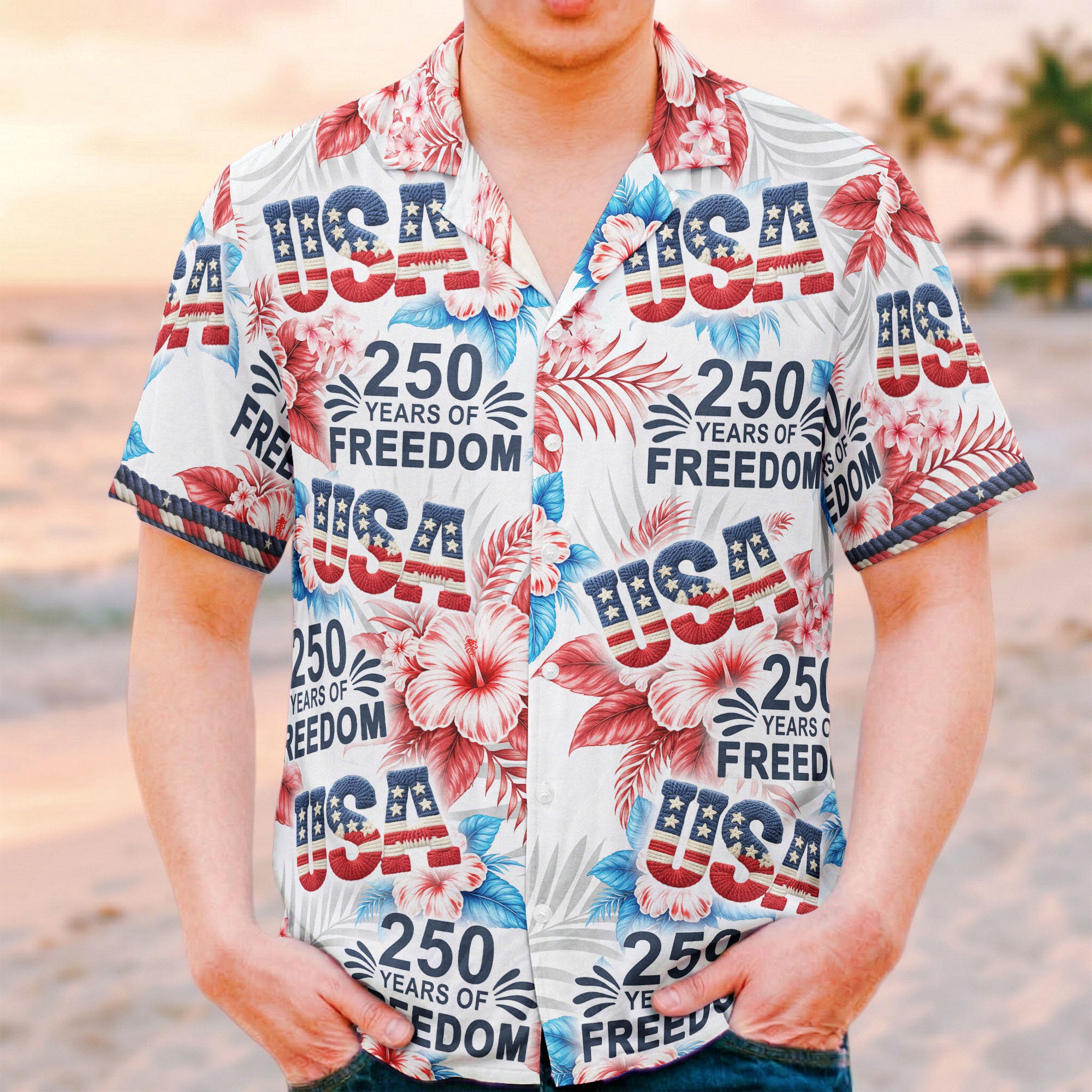 Usa_250Th_Birthday_Eagle_Patriotic_Personalized_Hawaiian_Shirt_2