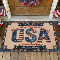 Usa-250Th-Birthday-Faux-Denim-Pattern-Personalized-Doormat-2