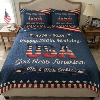 USA 250Th Birthday Faux Yarn Pattern - Custom Blanket