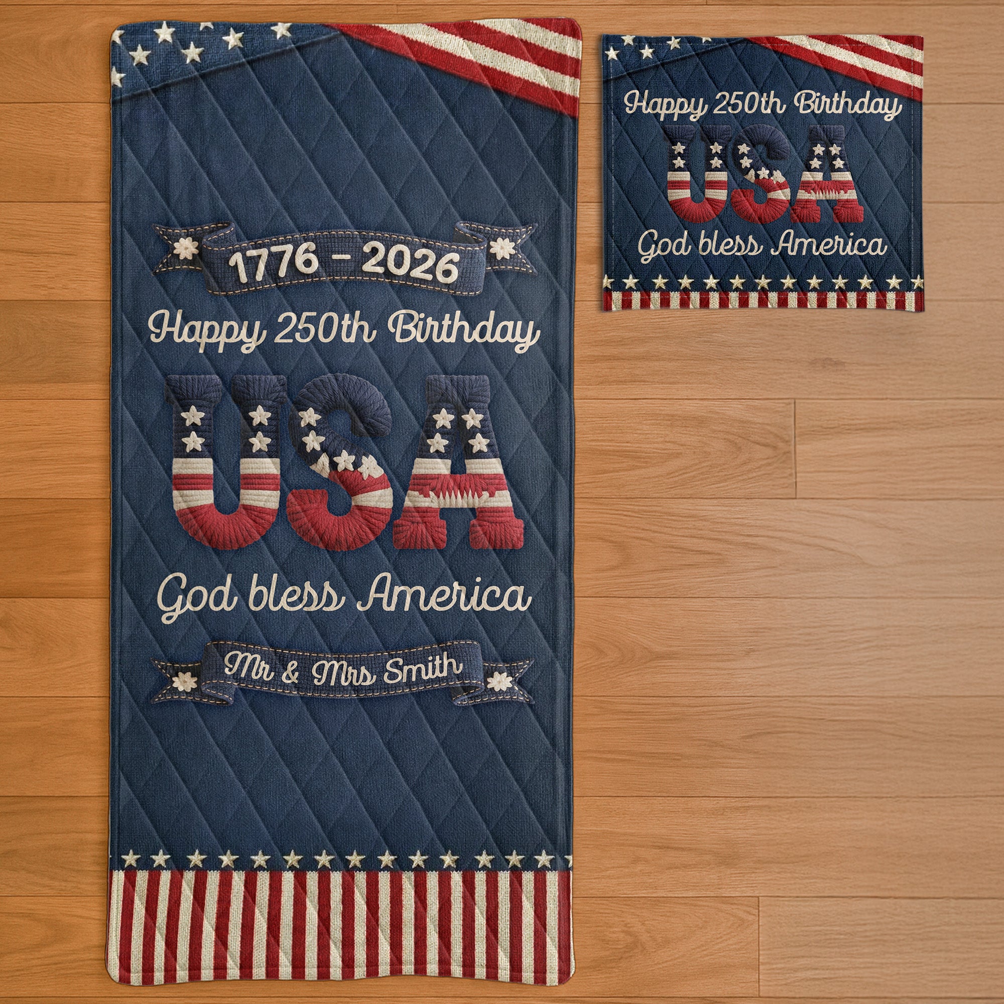 Usa-250Th-Birthday-Faux-Yarn-Pattern-Custom-Blanket-4