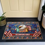 Usa_250_Years_Of_Freedom_Faux_Pattern_Personalized_Doormat_2