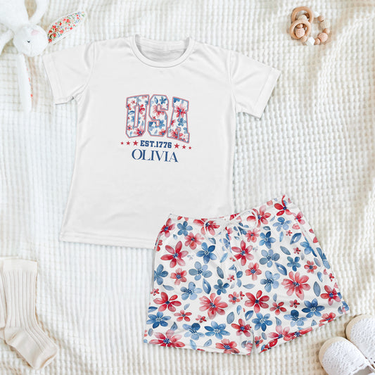 Usa-Est-1776-250Th-Birthday-Personalized-Kids-Clothing-Set-1