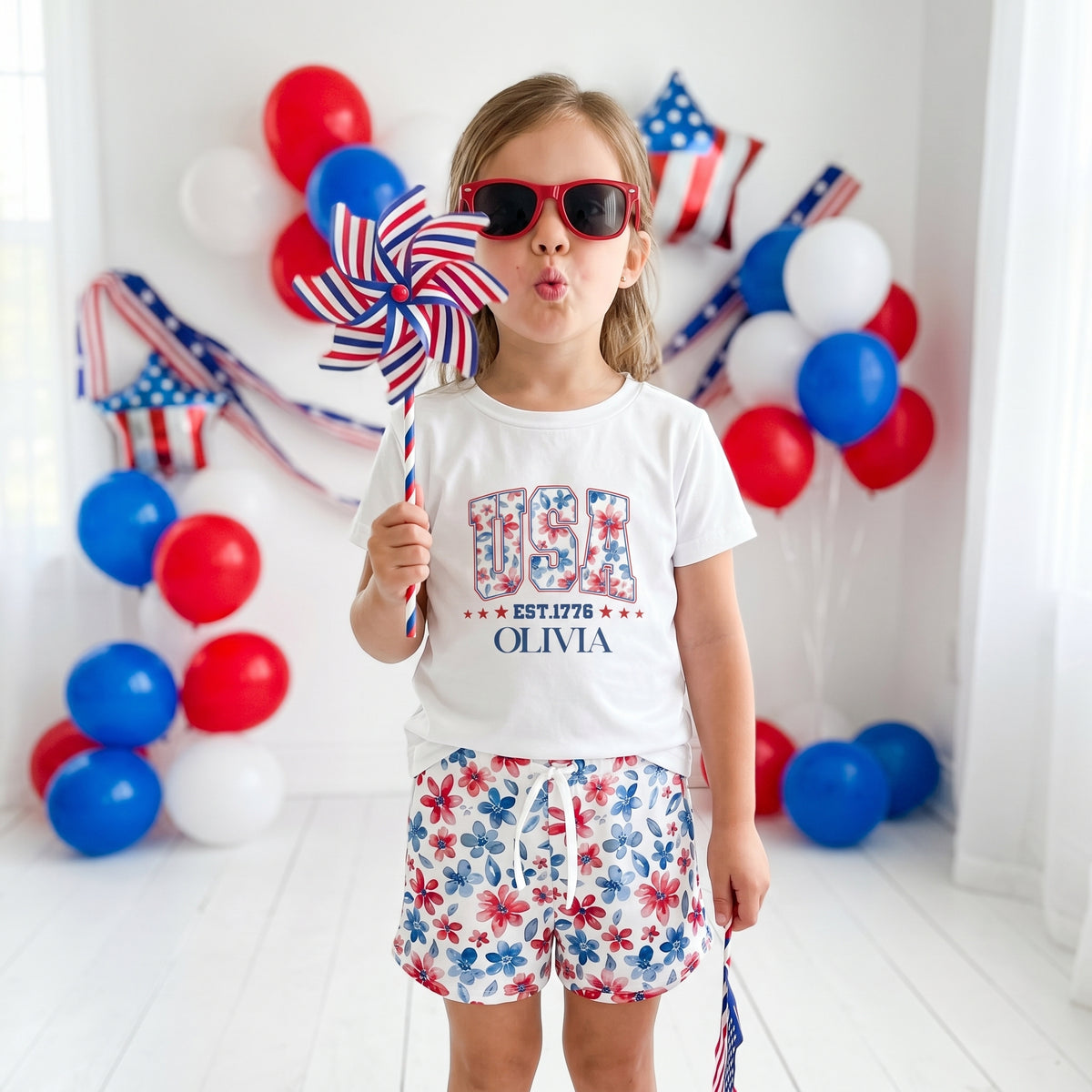 Usa-Est-1776-250Th-Birthday-Personalized-Kids-Clothing-Set-2