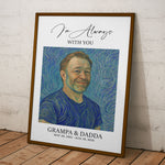 Van Gogh Self Portrait Art I'm Always With You Memorial Gift - Personalized Photo Poster