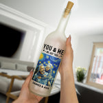 Van Gogh Style You & Me We Got This - Personalized Photo Bottle Lamp