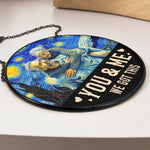 Van Gogh Style You & Me We Got This - Personalized Photo Stained Glass Window Hanging Suncatcher