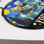 Van Gogh Style You & Me We Got This - Personalized Photo Stained Glass Window Hanging Suncatcher