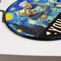 Van Gogh Style You & Me We Got This - Personalized Photo Stained Glass Window Hanging Suncatcher