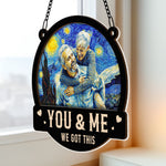 Van Gogh Style You & Me We Got This - Personalized Photo Window Hanging Suncatcher Ornament