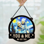 Van Gogh Style You & Me We Got This - Personalized Photo Window Hanging Suncatcher Ornament