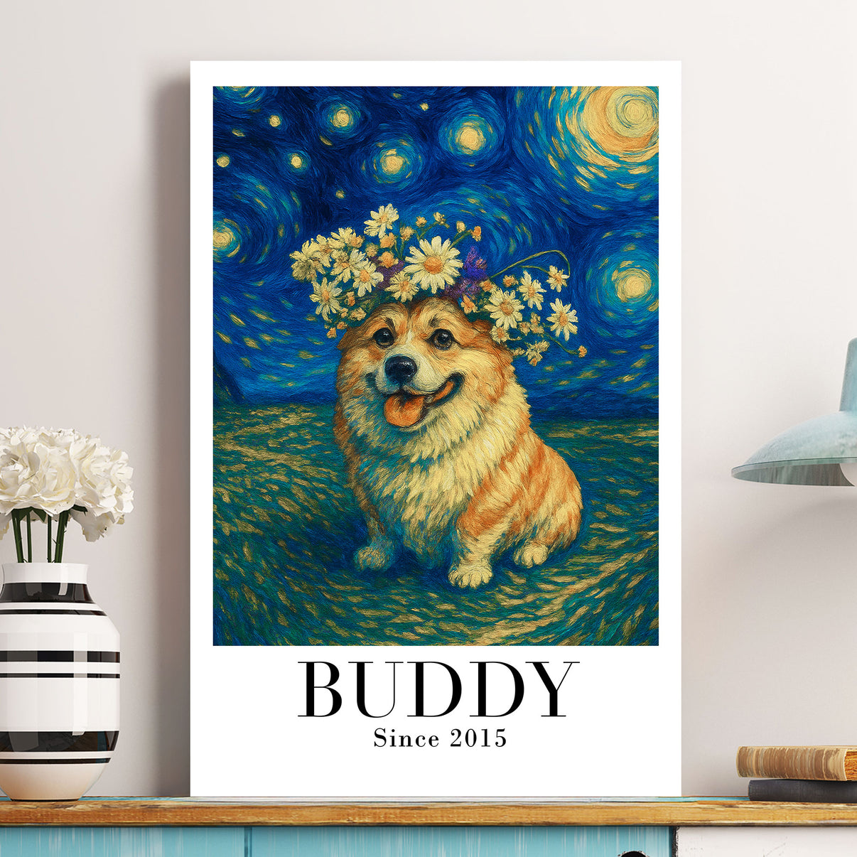 Personalized Pets Mom Canvas - Mom With Up to 5 Pets - Best Gift For Cat Lovers, Dog Lovers - Love Is Four-Legged Words - FD19NO main image 1
