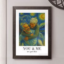 Van Gogh Wall Art You & Me We Got This - Personalized Hidden Key Holder Photo Frame