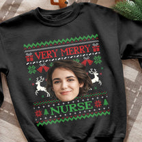 Very Merry Nurse - Personalized Sweatshirt