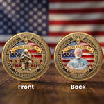 Veteran Memorial 250 Years Of Freedom Keepsake Upload Photo - Personalized Coin