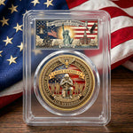 Veteran Memorial 250 Years Of Freedom Keepsake Upload Photo - Personalized Coin