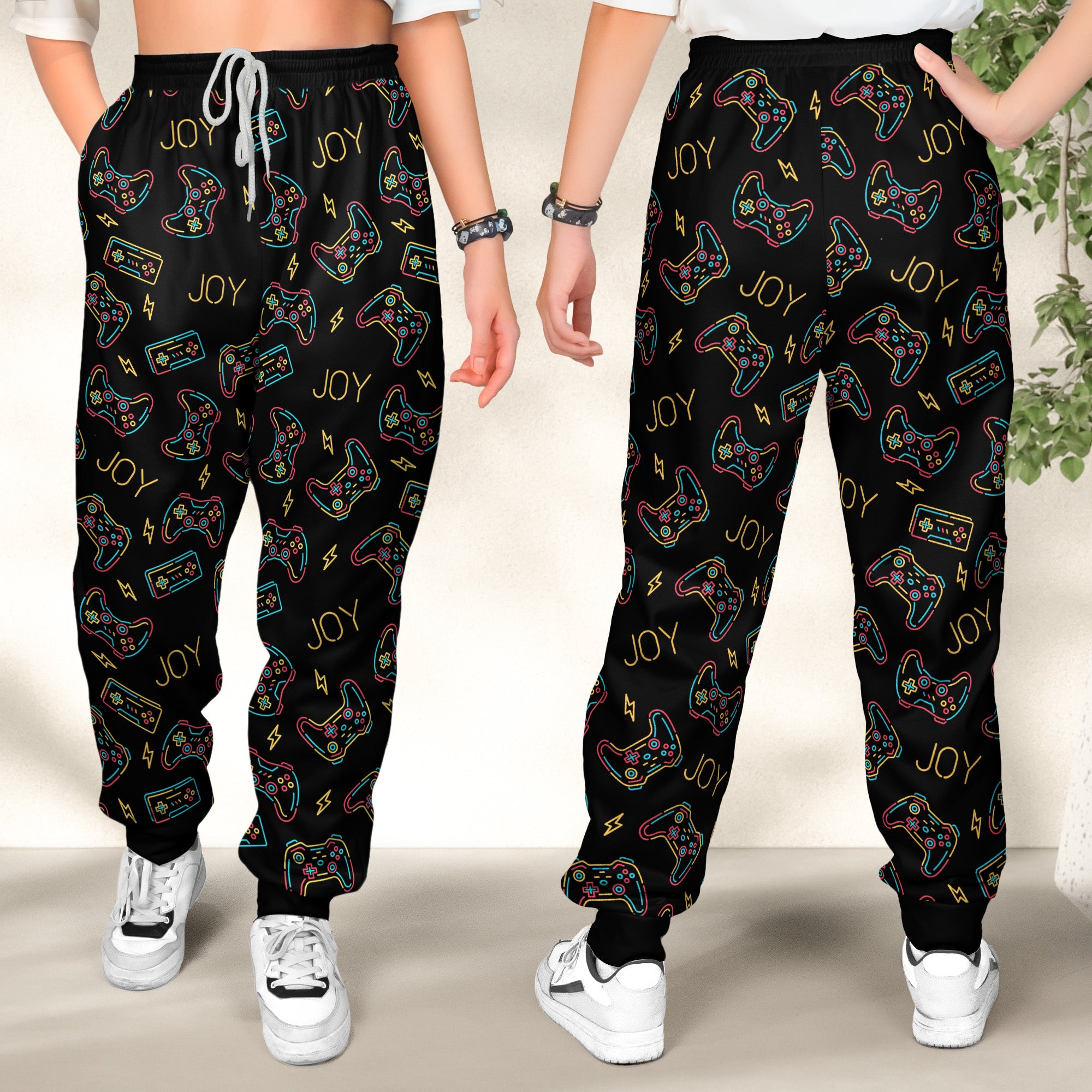 Video Game, Game Controller, Custom Name - Personalized Sweatpants, Lounge Pants With Pockets
