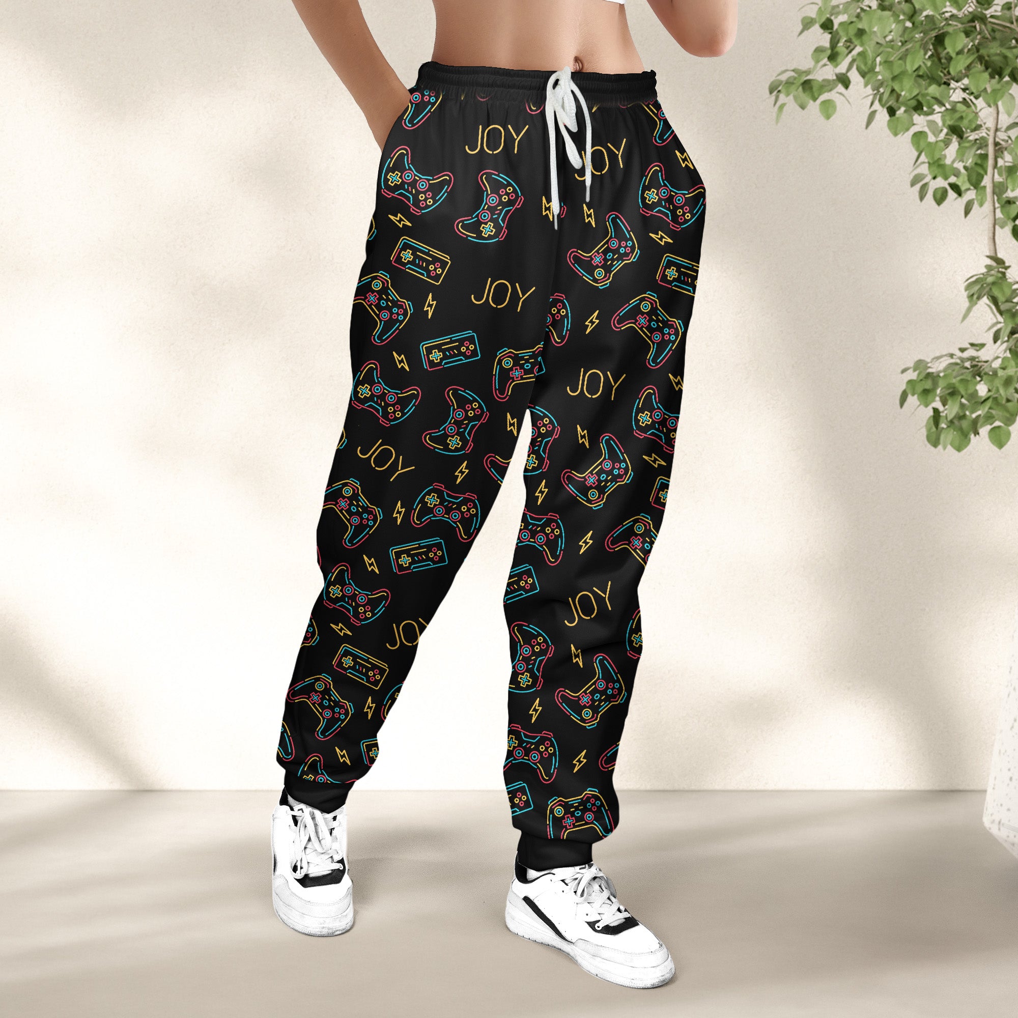 Video Game, Game Controller, Custom Name - Personalized Sweatpants, Lounge Pants With Pockets