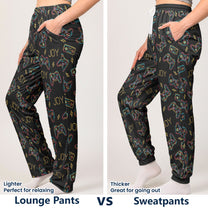 Video Game, Game Controller, Custom Name - Personalized Sweatpants, Lounge Pants With Pockets