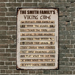 Viking Code Gif, Ethnic Norse, Norse Mythology - Personalized Metal Sign