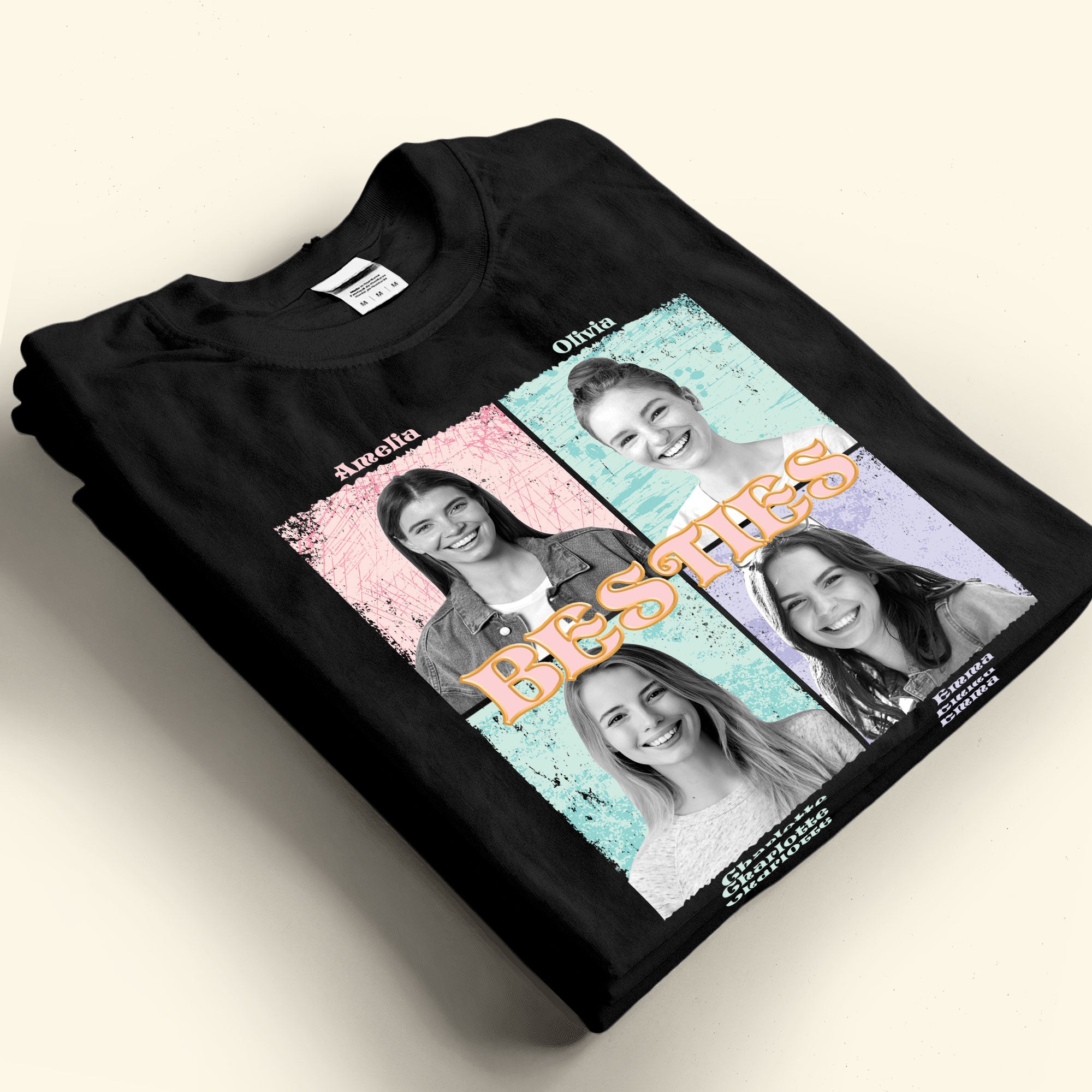 Vintage 90s Besties - Personalized Photo Shirt