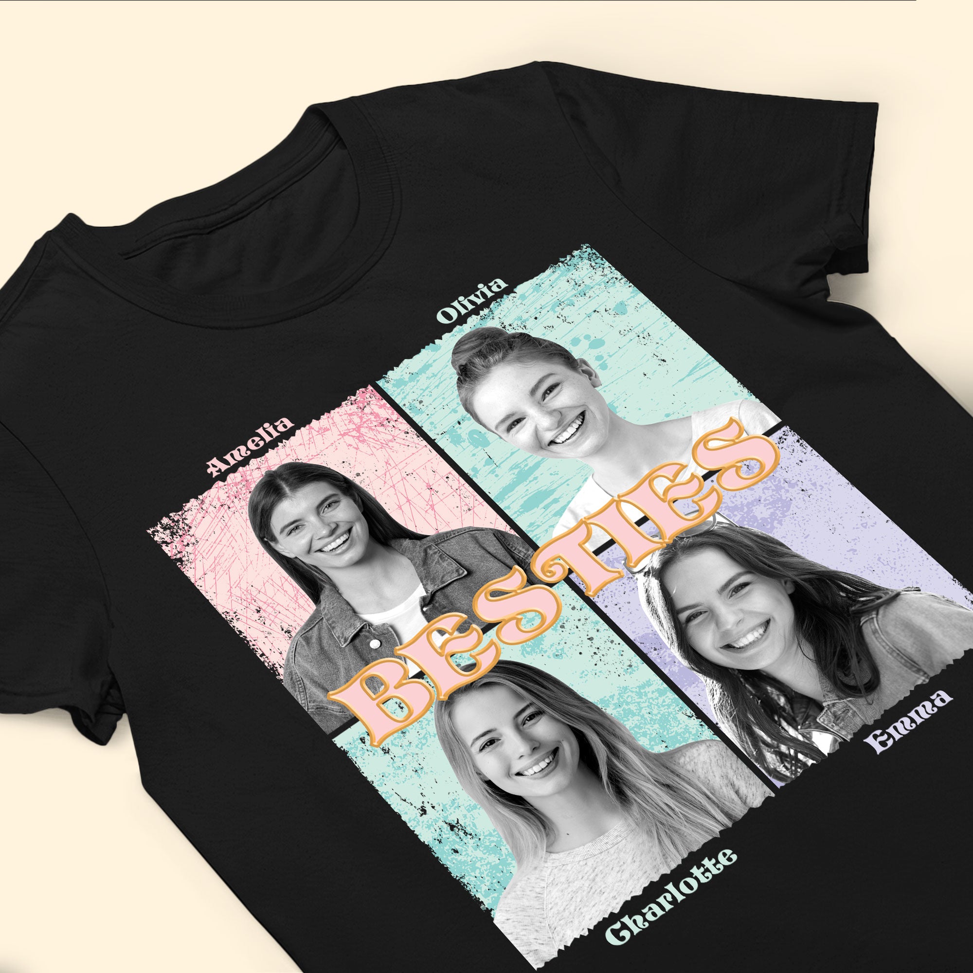 Vintage 90s Besties - Personalized Photo Shirt