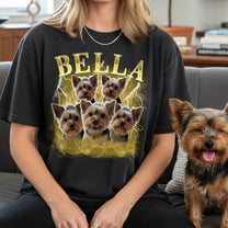 Vintage Bootleg Custom Photo Pet - Personalized Photo Comfort Tee