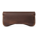 Vintage Custom Name, Initial For Men, Grandpa, Husband, Dad - Personalized Leather Glasses Case