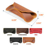 Vintage Custom Name, Initial For Men, Grandpa, Husband, Dad - Personalized Leather Glasses Case