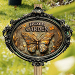 Vintage Garden 3D Print - Personalized Metal Sign