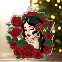 Vintage Latin Girl - Personalized Acrylic Ornament