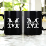 Vintage Monogram - Coworker Gifts - Personalized Mug