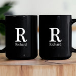 Vintage Monogram - Coworker Gifts - Personalized Mug