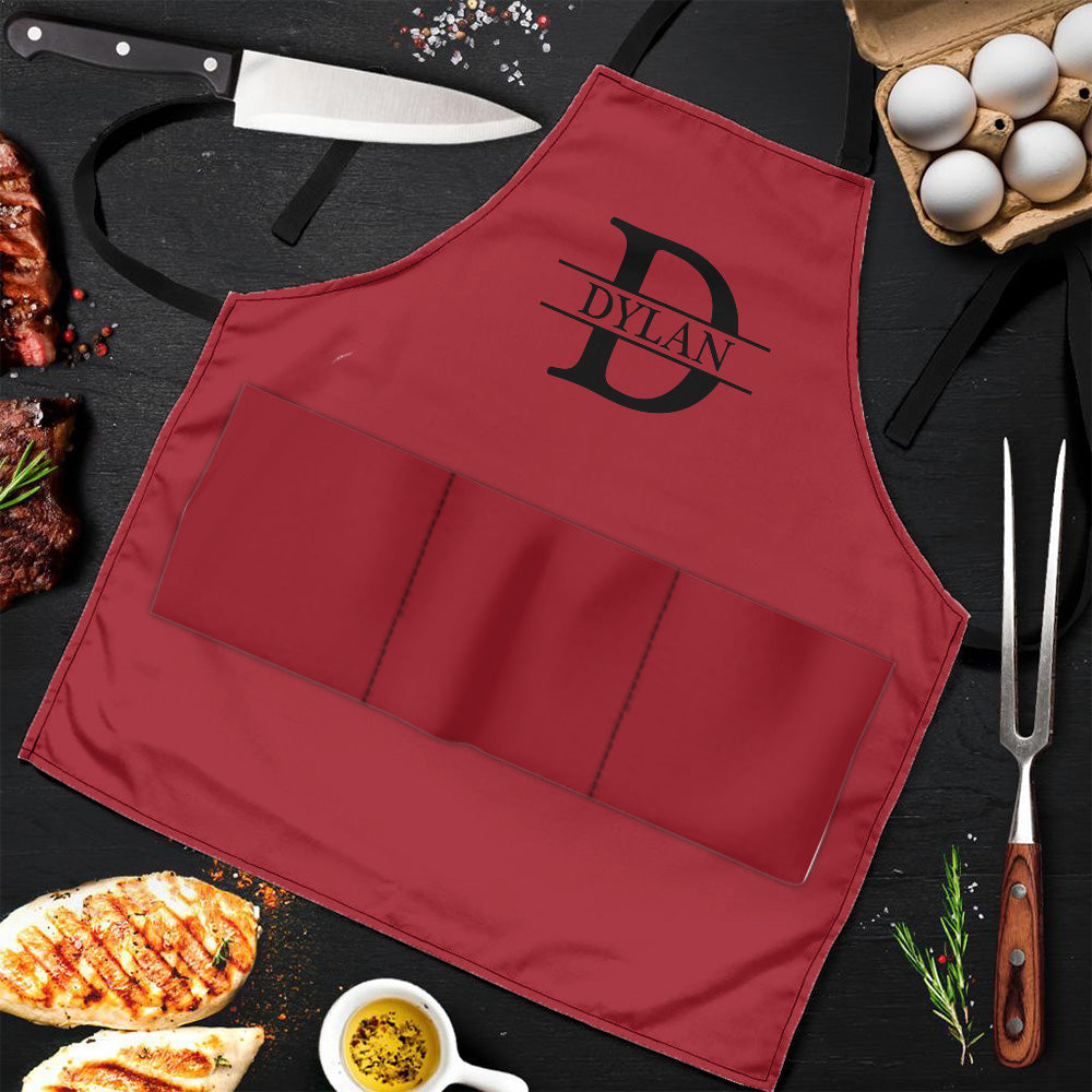 Vintage Monogram - Personalized Apron