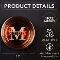 Vintage Monogram - Personalized Engraved Whiskey Glass